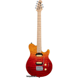 Sterling by Music Man AX3QM Axis Quilted Maple Spectrum Red