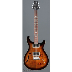 PRS SE Custom 22 Semi-Hollow Black Gold Burst